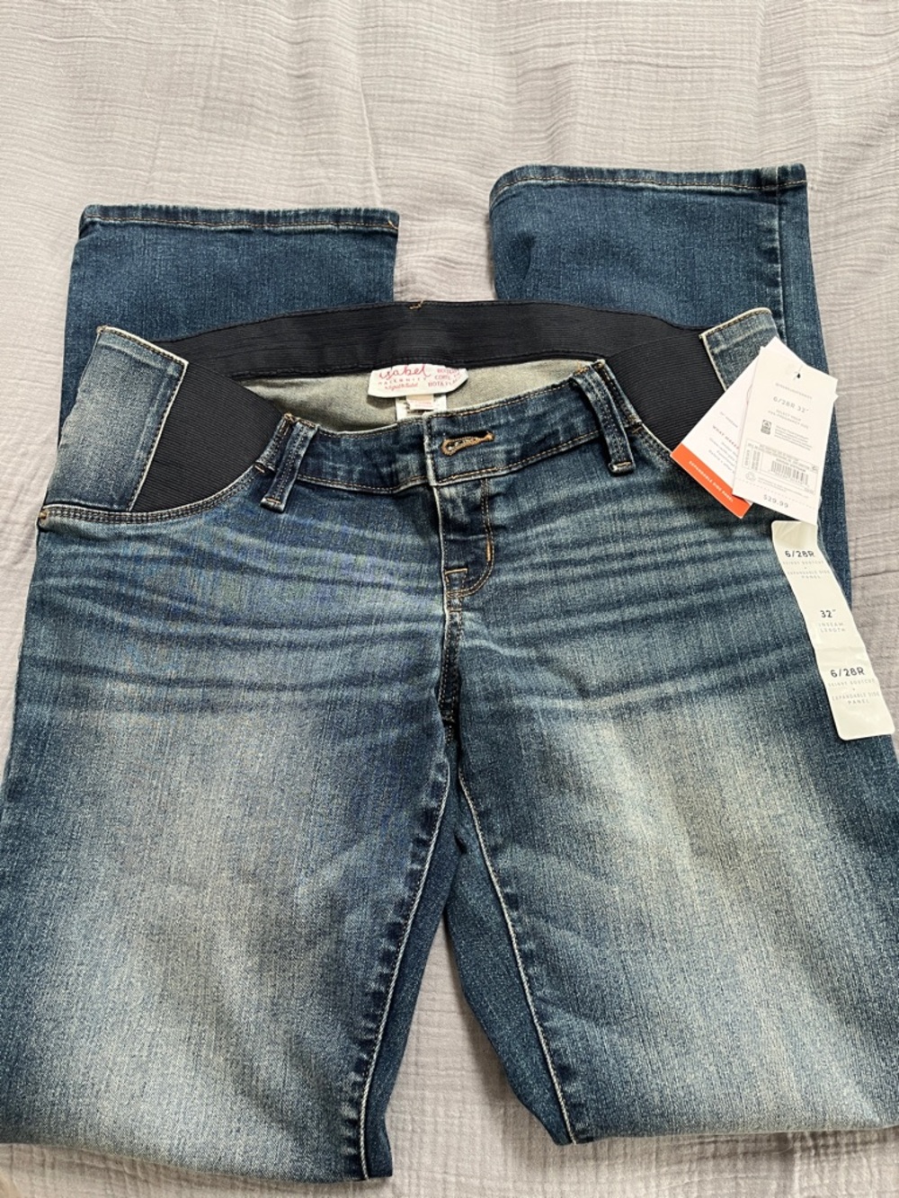 Isabel Maternity by Ingrid & Isabel Medium Blue Boot Cut Jeans